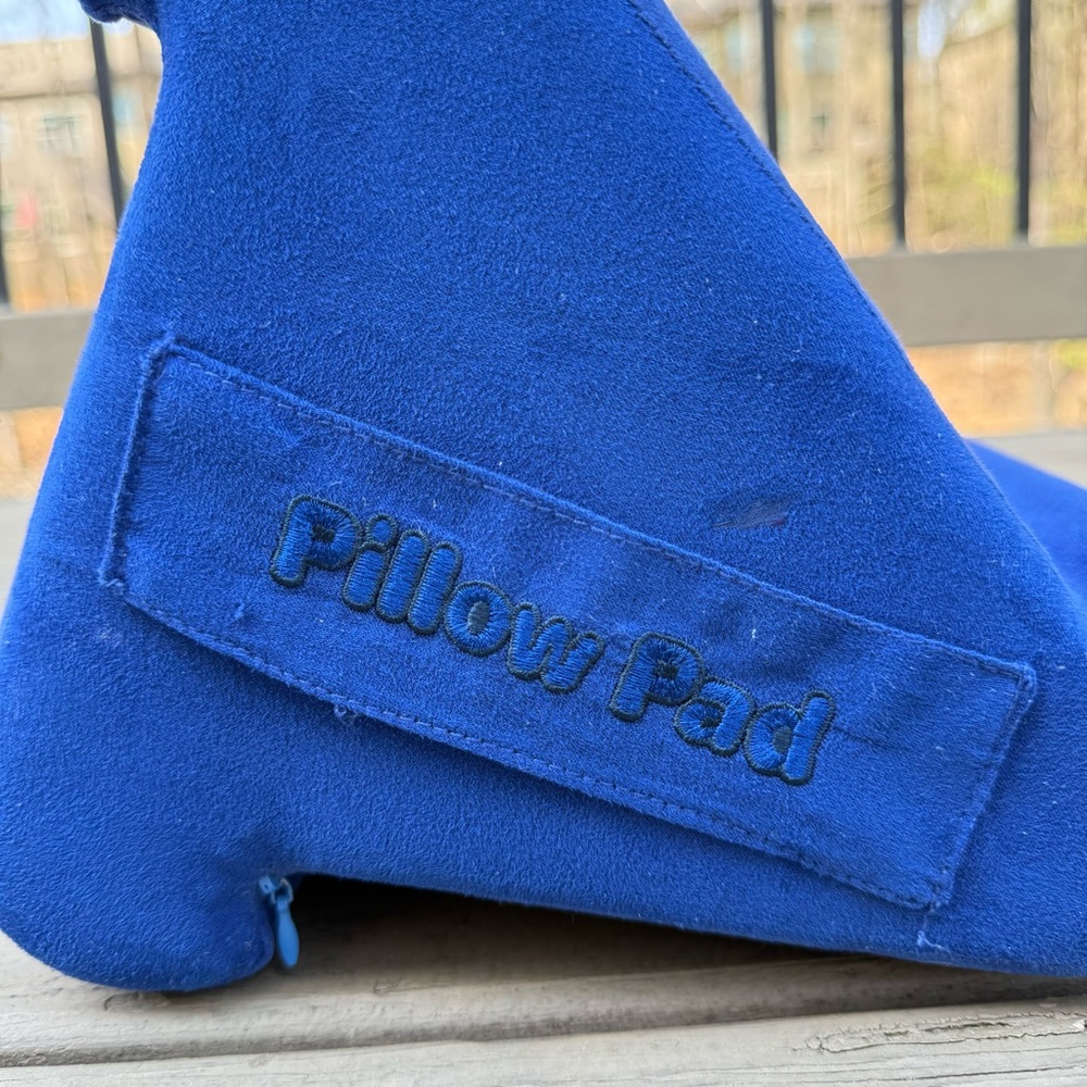 Pillow Pad Tablet Holder Multi-Angle Soft Pillow Lap Stand Phone Cushion in Blue - Picture 8 of 10